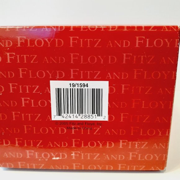 Fitz and Floyd Snow Buddies On Sleigh Ornament Collectible With Box - Picture 4 of 5